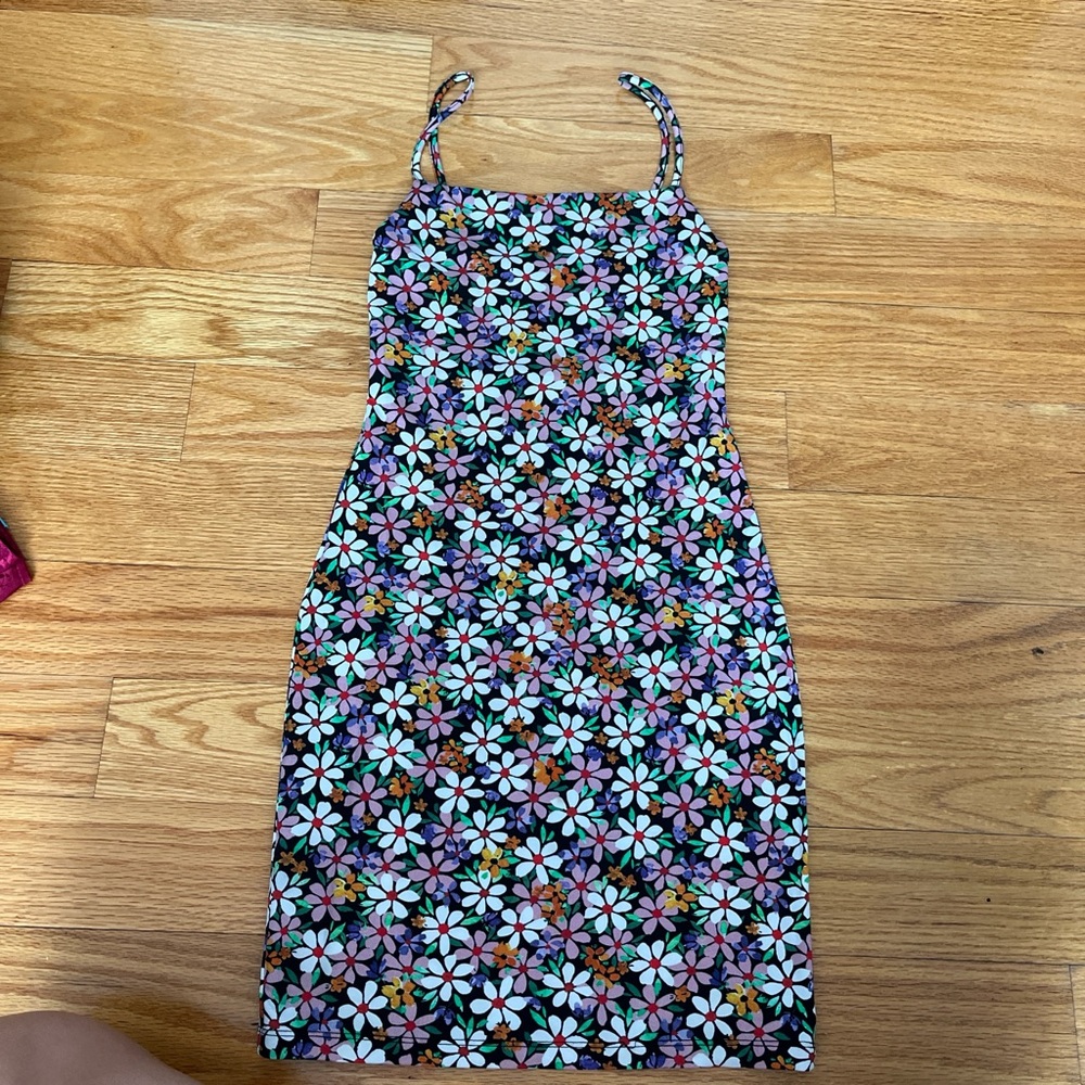 Zara tight floral mini dress